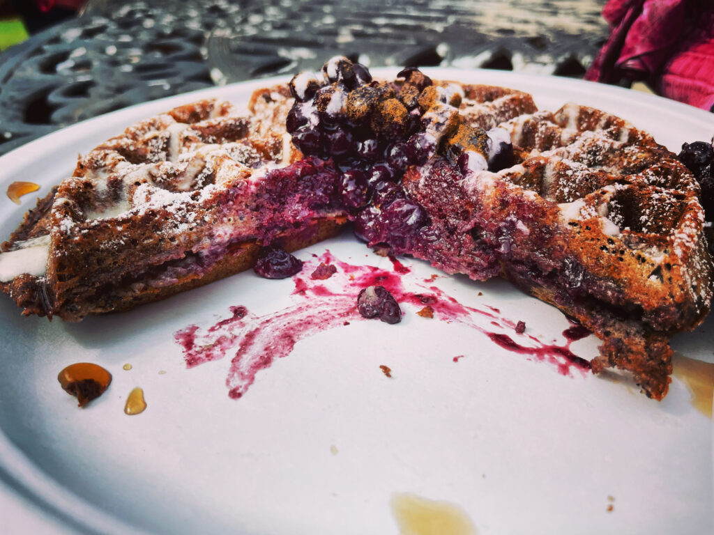 Blueberry Cheesecake Waffle