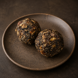 Superfood Magic Balls on a Plate Professional Photo