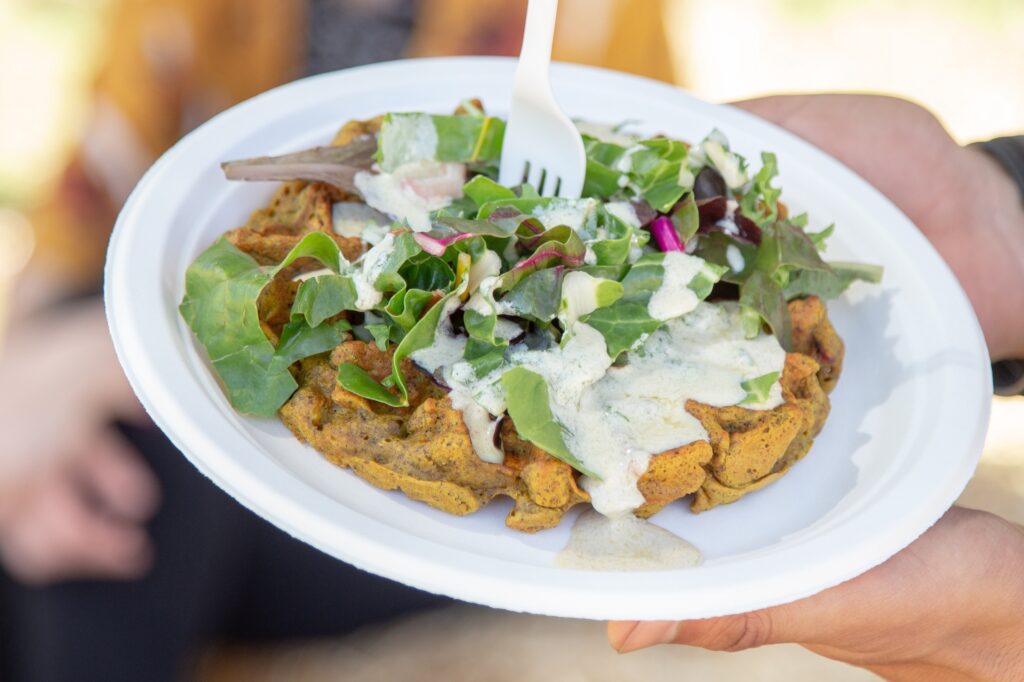 Studded Curry Waffle