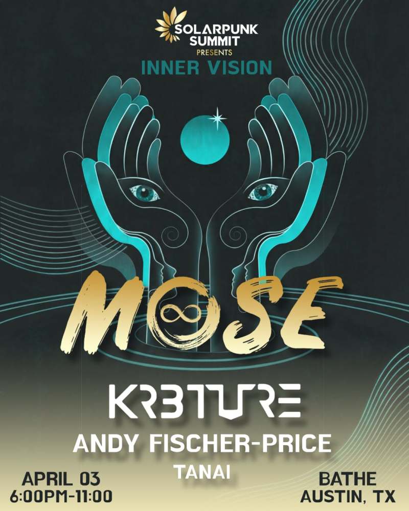 Kreture & Mose Flyer for Solarpunk Austin Event