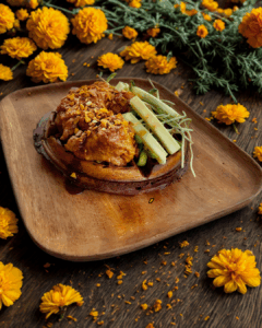 Chicken Molé Waffle