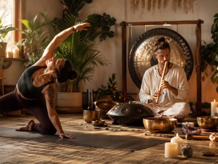 Sound & Stretch - Yoga and Quantum Sound Healing Bath Website Photo